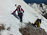 73 Dalle roccette al ripido canalino...